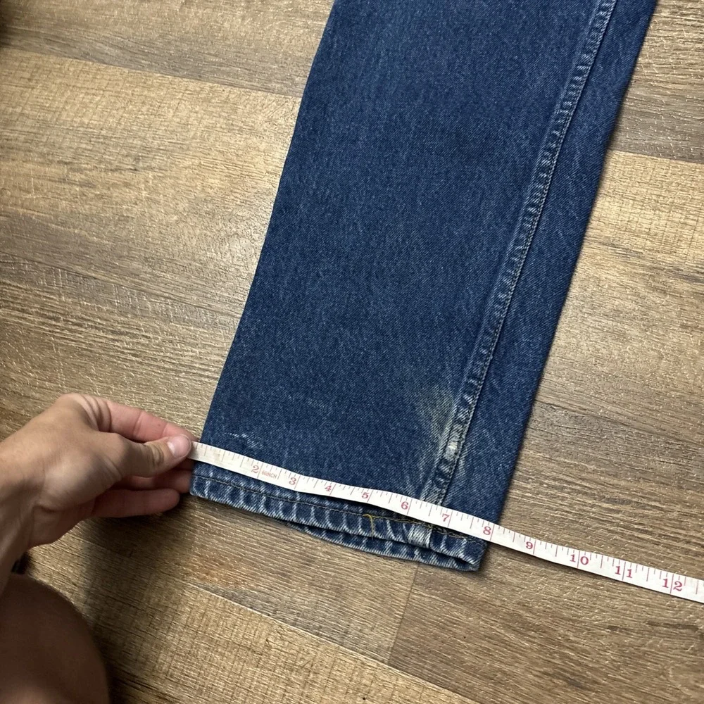 Vintage 80s Levi's Jeans Men's 36X36 20505-0217 Orange Tab Made in USA Act 35x35